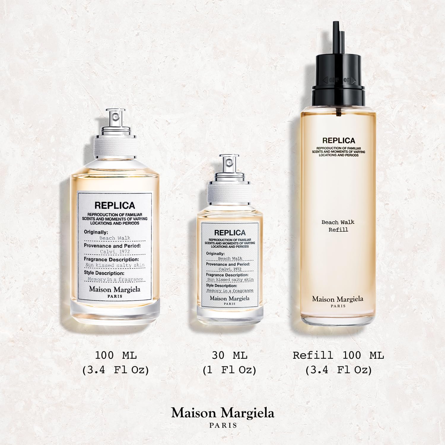 Maison Margiela REPLICA 100ml 専用ポーチ付き Maison Margiela REPLICA' Beach Walk Refill Set : Amazon.ca: Home